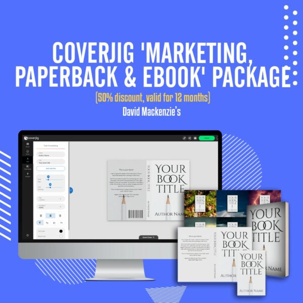 Coverjig 'Marketing, Paperback & eBook' Package (50% discount